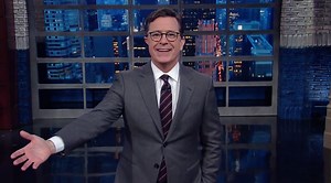 Stephen Colbert Channels David Byrne Singing ‘Once in a Lifetime’ — Watch