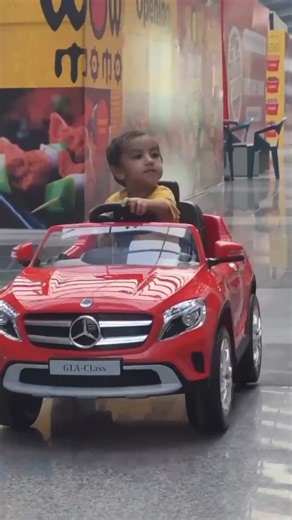 cute baby driving car alone 😯😱🤪 #cutebaby #mercedes