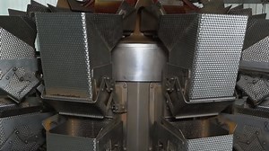 production of dog food at the factory