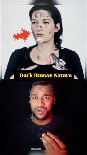 The Darkest Human Experiment 😨 | Marina Abramović Rhythm 0 #shorts