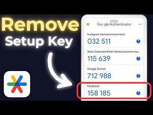 How To Remove Setup Key In Google Authenticator