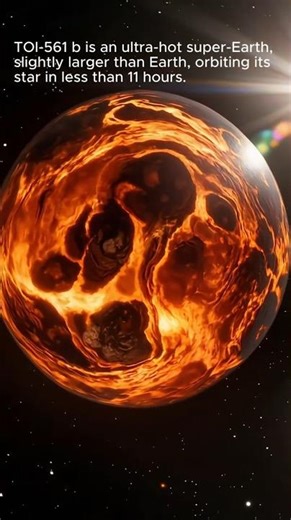 The planet is an ultra-hot “lava world TOI 561 b