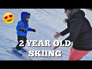 MAX SKIING FOR THE FIRST TIME - 2 YEAR OLD TODDLER SKIING - FUN DAY ON THE SLOPE - FAMILY ADVENTURES