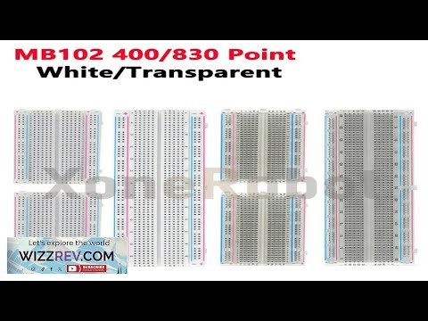 NEW MB102 Breadboard 400 830 Point Solderless PCB Bread Board White Transparent Test Develop