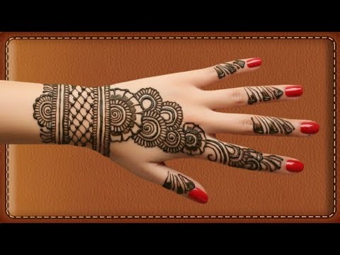 Full Backhand Mehndi Design Tutorial | Step-by-Step Long Video