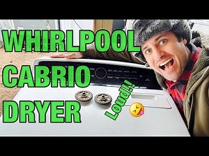💥LOUD Noisy Whirlpool Cabrio Dryer | Quick Teardown and Roller Repair | WED7000DW2🤪