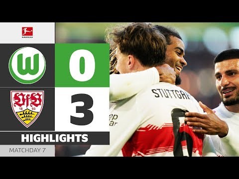 Stuttgart With Dominant Win | VFL WOLFSBURG - VFB STUTTGART | Highlights | MD 7 – Bundesliga 2025/26