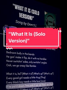 What It Is (Solo Version) Lyrics by Doechii