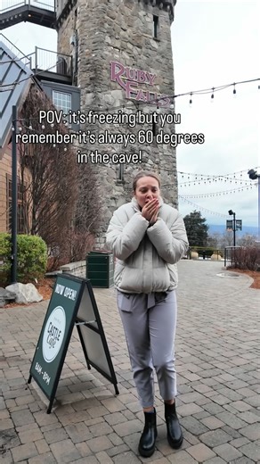 Rocks are amazing insulators! It stays 60 degrees year-round in Ruby Falls Cave! 🤯 Cave exploration is the perfect way to get outside this winter without having to brave the cold! 👏👏 📍Ruby Falls 🗺️ Chattanooga, TN | Ruby Falls
