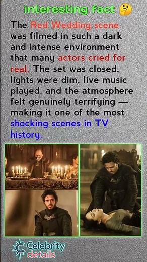 Real Tears Behind the Red Wedding Scene