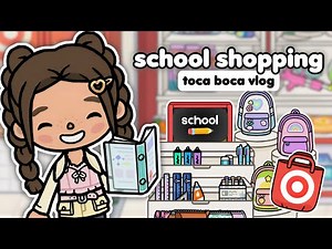 College BACK TO SCHOOL Shopping! 📒 (Toca Boca Roleplay)