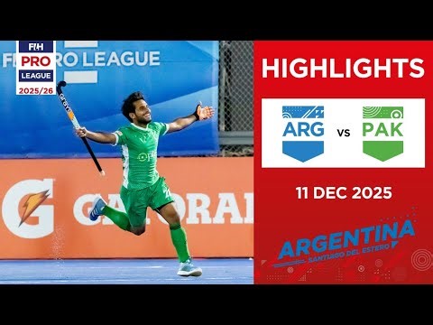 Argentina vs Pakistan (M) | Full Highlights | FIH Hockey Pro League 2025-26 | 11 December 2025