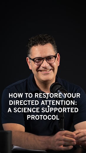 Andrew Huberman, Ph.D. on Instagram: "DATA SUPPORTED PROTOCOL FOR SETTING & RESTORING FOCUS • - On the episode of the Huberman lab podcast out now, my guest is Dr. Marc Berman, a professor of psychology and neuroscience at the University of Chicago. His lab runs experiments on how to increase and reset focus. - Most everyone has heard the advice to take a walk, ideally in nature, whenever we need to reset our mind. - Dr. Berman‘s laboratory has actually run experiments on this approach and finds