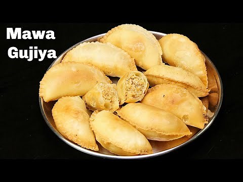 मावा गुजिया बनाने का आसान तरीका | Mawa Gujiya Recipe | Karanji Recipe | Gujiya | Kabitaskitchen