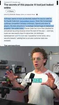 Claude just leaked its entire code base wtf