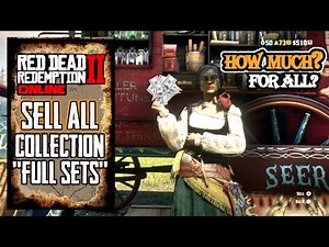 Sell All Collections FULL SETS - The Collector Role Rank Up Fast Tips! - RDO Relaxing Gameplay