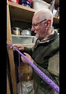 Level 1 - Knots - Alan explains how to complete the guy line with a backhand knot