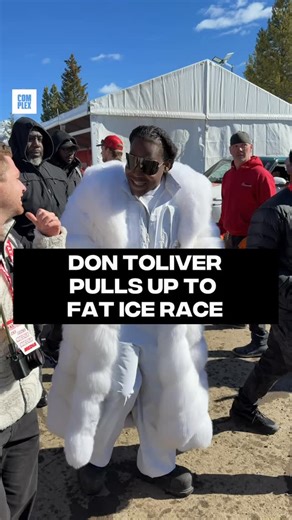 Don Toliver here in Montana racing his Porsche at FAT ICE RACE 🏎️🔥 | Complex