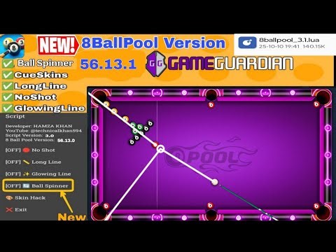 8 Ball Pool 56.13.1 | Lua Game Guardian Script V3.1 @technicalkhan594