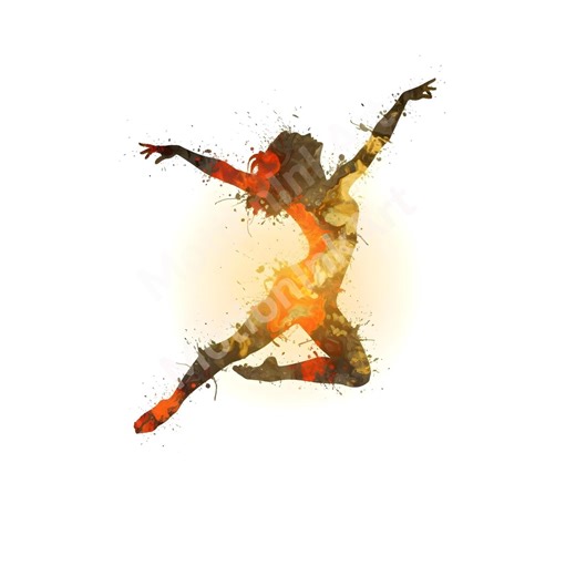 Abstract Ink Blot Dancer Clip Art | Dance Poster Set | 300 DPI Dance Artwork | 4096 X 4096 Pixels|13.65 X 13.65 Inches | Digital Download | - Etsy