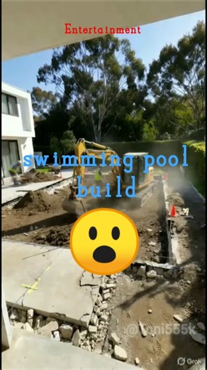 Swimming Pool Build #swimming #shorts