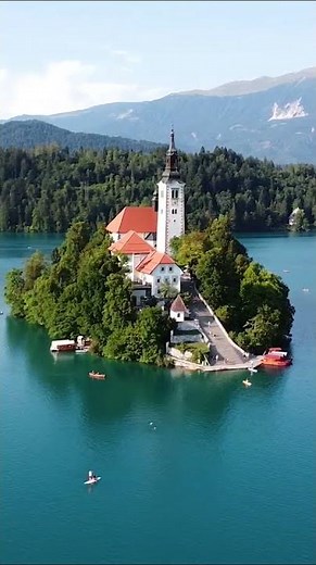 Slovenia’s Dreamy Island Church – Lake Bled from Above