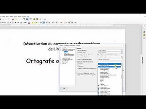 LibreOffice: désactiver le correcteur orthographique