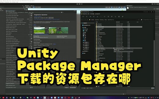 Unity之Package Manager下载的资源包存在哪