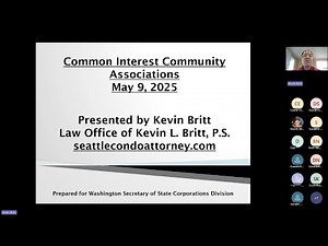 Community Associations and WA Law Webinar (05/09/2025)