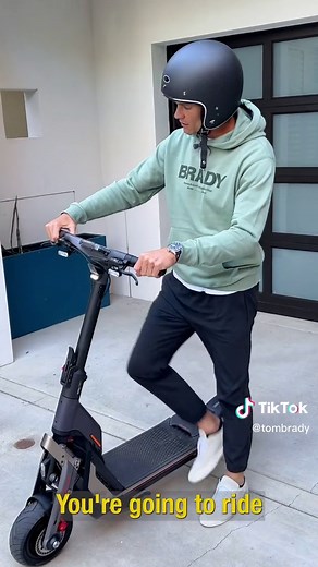 Have to get to practice somehow right? | Tom Brady