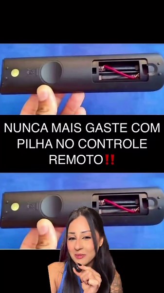 Você já imaginou parar de usar pilhas de vez? Já viu esse adaptador que promete substituir totalmente as pilhas do controle remoto? Esse acessório funciona como uma alternativa às pilhas comuns. Ele é colocado no lugar das pilhas AA ou AAA e opera ligado a uma fonte de energia, normalmente através de um cabo USB. Ou seja, em vez de ficar trocando pilha o tempo todo, você conecta o controle com um fio discreto que sai pela tampa e liga direto na TV ou na tomada. → Como usar • Retire as pilhas do 