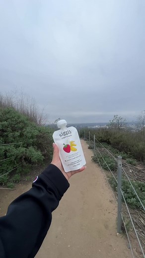 going for a hike? don't forget to pack a pouch 😎 siggi's yogurt pouches are made with real fruit and no artificial ingredients, making them a great go-to snack for your outdoor activities #yogurt #siggisyogurt #hiking #snackideas