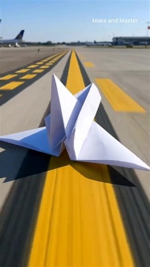 This Origami Space Shuttle Flies Like a Real Glider! #shorts #trend #origami #plane #crafts #diy