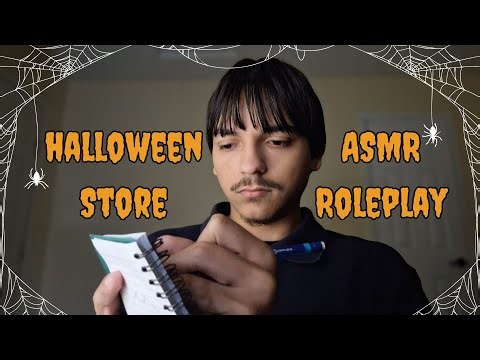 ASMR | Designing Your Halloween Costume & Measuring You 🎃👻🎭 | Halloween Store Roleplay