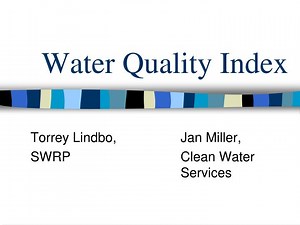 Water Quality Index - SlideServe