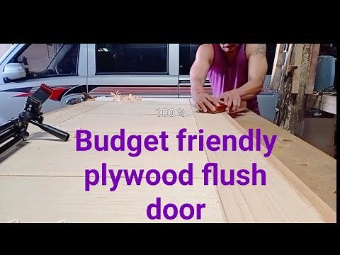 Building a budget friendly plywood flush door
