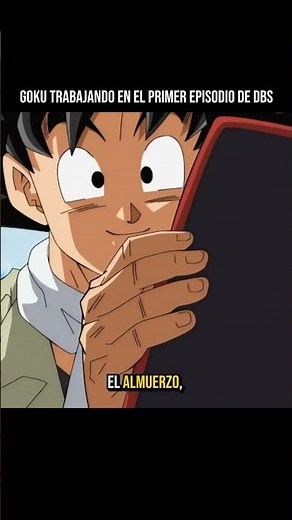 Goku working in the first episode of DBS
