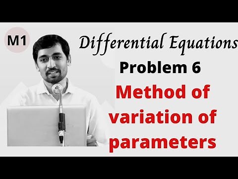 Method of variation of parameters Problem 6 | Differential Equations Solve d²y/dx²+y= x sin x