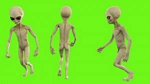 Alien Running Loopable Animation On Green: стоковое видео (без лицензионных платежей), 1008537784 | Shutterstock