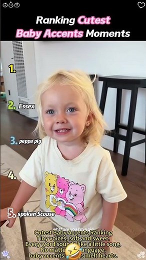 Ranking the Best Baby Accents #accent#baby#ranking#language