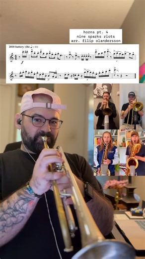 riley lafleur on Instagram: "jammin with some of the best today 🙌🏻🤠 @ninesparksriots @folandersson tbh, I have not been transcribing as often as I used to… especially since I’ve been doing all these big band things that I already have the parts to.. fortunately for me these cats knew I was in need of something to do!! 🙌🏻😂 I always love the vibe of their tunes, and when I heard this I knew I needed to write it out. 💪🏻🤠 I got something even cooler planned for tomorrow. 👀 HAPPY PRACTICING