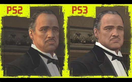 2006年《教父》PS2 vs PS3 并排画质对比