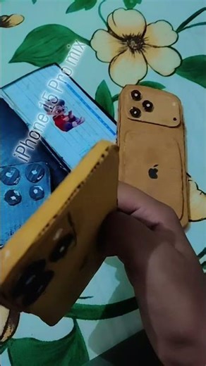 DIY cardboard iPhone 15. #crafts #s26ultra #iphone15