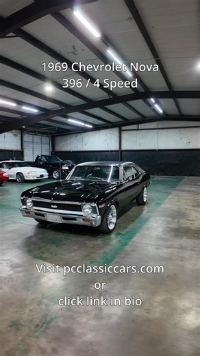 1969 Chevrolet Nova / 396 / 4 Speed Click the link to view this vehicle on our website: https://www.pcclassiccars.com/inventory/1969-chevrolet-nova-396-4-speed | PC Classic Cars