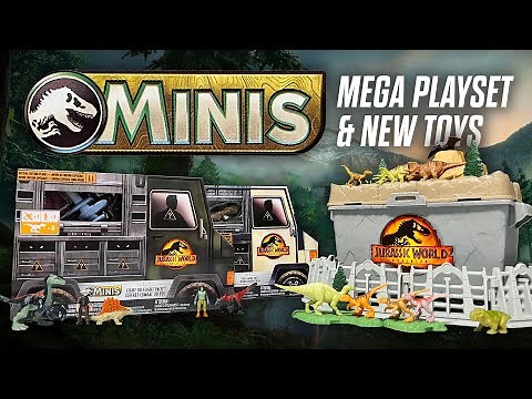 MEGA PLAYSET UNBOXING + New Jurassic World Dominion Minis | Mattel Toy Review / collectjurassic.com