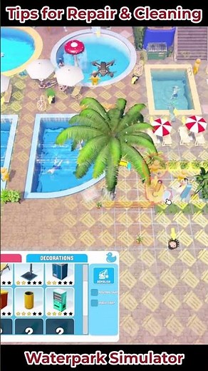 Smarter Park Design! Plan Your Layout in Waterpark Simulator 🎢💦 Tip #9