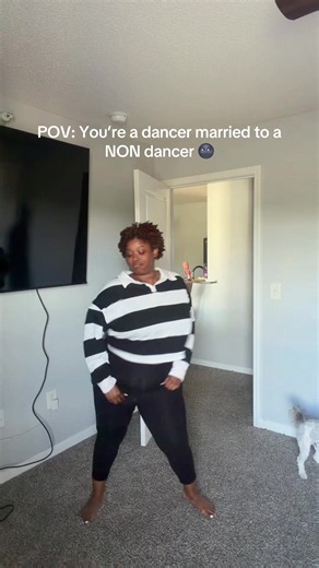 Let’s just leave the dancing to me 🌚 #husbandwife #comedy #dancingchallenge #couplegoals #blackcouple