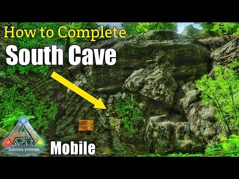 How to Complete The South Cave in ARK Mobile | Artifact of the Hunter | SOLO