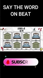 Say The Word On Beat (Level 1-3) | EASY MEDIUM HARD | Fast Rhythm Test