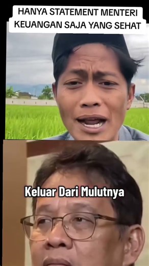 HANYA STATEMENT MENTERI KEUANGAN SAJA YANG SEHAT #menterikeuangan #menteripurbaya